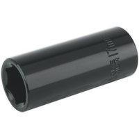 Loops 17mm Forged Deep Impact Socket - 3/8 Inch Sq Drive Chrome Vanadium Wrench Socket
