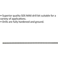 Loops 18 x 940mm SDS Max Drill Bit - Fully Hardened & Ground - Masonry Drilling