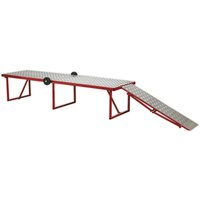 Loops Folding Motorcycle Workbench - 360kg Capacity - 460m Height - Portable Pit Table