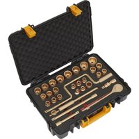 Loops 31 Piece Non-Sparking Socket Set - 1/2" Square Drive - Beryllium Copper