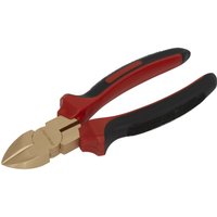 Loops 200mm Non-Sparking Diagonal Cutting Pliers - Hardened Cutting Jaws - Die Forged
