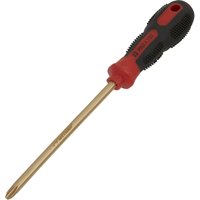 Loops Non-Sparking Phillips Screwdriver - #3 x 150mm - Soft Grip Handle - Die Forged
