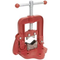 Loops Bench Mounting Pipe Vice - Hinged Design - 10mm to 85mm - Cast Frame & Base