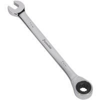 Loops 7mm Ratchet Combination Spanner - Chrome Vanadium Steel - 72 Tooth Ratchet Ring in Metallics