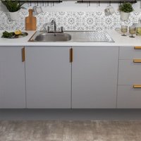 D-C-Fix Matt Light Grey 45cm x 10m Self-adhesive Vinyl Wrap for Doors & Furniture | Size: 450mm x 1000mm