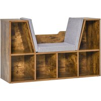Bookcase Storage Reading Seat Unit Six Cubes Organiser