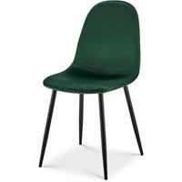 Bravich LTD Ron Velvet Dining Chair in Green | Size: 4 Pack