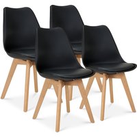 Bravich LTD Rocco Tulip Dining Chair in Black | Size: 1 Pack