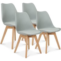 Bravich LTD Rocco Tulip Dining Chair in Silver | Size: 1 Pack