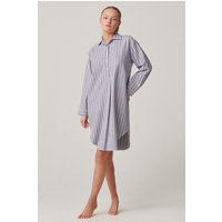 "Westwood Pebble" Stripe Brushed Cotton Nightshirt