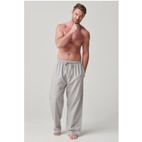 Armoury Grey Herringbone Cotton Twill Pyjama Trousers