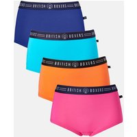 British Boxers Women's 'Lucky Dip' Four Pack of Hipster Briefs | Size: 18