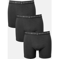 Pack Three "Coal Black" Stretch Trunks