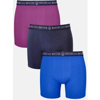 Pack Three "Bourbon Blues" Stretch Trunks
