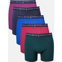 Pack Five "Bramble Blues" Stretch Trunks