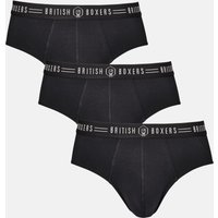 Pack Three "Coal Black" Briefs