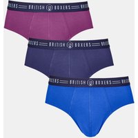 Pack Three "Bourbon Blues" Briefs