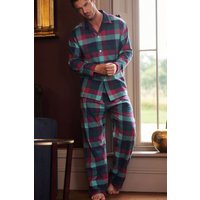 British Boxers Men's 'Montrose' Check Brushed Cotton Pyjama Set | Size: XL