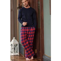 British Boxers Men's 'Dumbarton' Tartan Brushed Cotton Pyjama Trousers | Size: XL