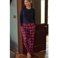 British Boxers Women's 'Dumbarton' Tartan Brused Cotton Pyjama Trousers | Size: 2XL