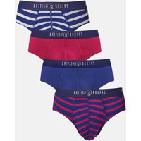 Pack Four "Hoopla Stripes" Bamboo Briefs