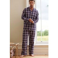 "Chester Red & Blue" Check Crisp Cotton Pyjama Set Dark