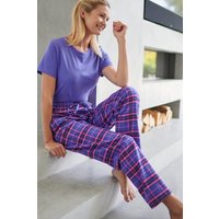 "Lomond" Tartan Brushed Cotton Pyjama Trousers Bright