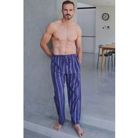 "Banbury Navy "Stripe Brushed Cotton Pyjama Trousers
