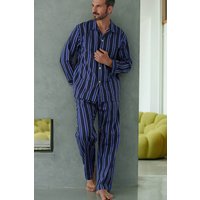 "Royal Regimental" Satin Stripe Cotton Pyjama Set