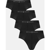 Pack Four "Black" Bamboo Briefs