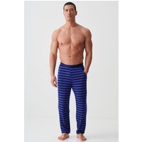 "Royal Blue & Navy Stripe" Bamboo Pyjama Trousers
