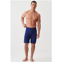 "Solid Navy" Bamboo Sleep Shorts