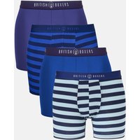 Pack Four "Skyline Stripes" Bamboo Stretch Trunks