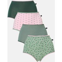 British Boxers Women's Pack of Four "Juniper" Bamboo Full Briefs | Size: 10