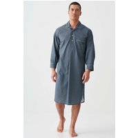 "Geometric Moorland" Crisp Cotton Nightshirt
