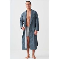 "Geometric Moorland" Crisp Cotton Dressing Gown