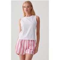 "White" Cotton Tank Top