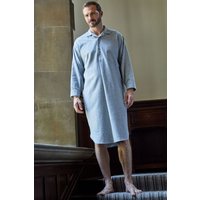 "Chalk" Stripe Brushed Cotton Nightshirt Mid