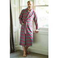 "Gaia" Tartan Brushed Cotton Dressing Gown