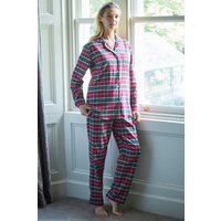 "Gaia" Tartan Brushed Cotton Pyjama Set