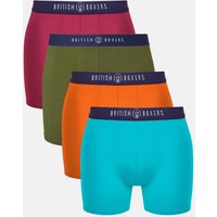 British Boxers Men's 'Lucky Dip' Four Pack of Stretch Trunks | Size: 3XL
