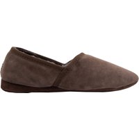 SNUGRUGS Men's Luxury Genuine 100% Sheepskin Slipper with Soft Suede Sole in Brown | Size: 6