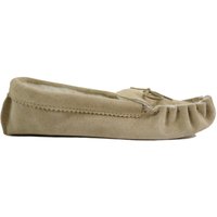 Suede Moccasin Slippers Wool Lining & Suede Sole. Made UK
