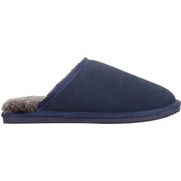 Genuine Sheepskin Open Back Mule Slipper Ridged Sole