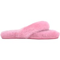 SNUGRUGS Women's Sheepskin Slip On Toe Post Flip Flop Slider Slippers in Rose | Size: 7