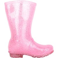 Easy Slip On Glitter Sparkle Waterproof Wellington Boots 12