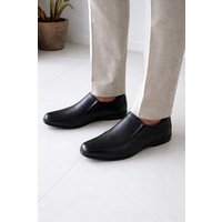 Easy Slip On Faux Leather Casual Smart Formal School Loafer Shoes