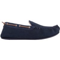 Easy Slip On Suede Berber Fleece Winter Moccasin Slippers Leather Trim