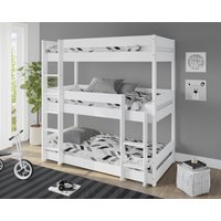Kennedy Wooden Triple Bunk Bed Single