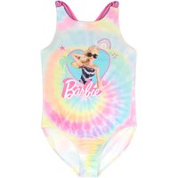 Barbie Girl's Kids 1 Piece Swimming Costume (Multicoloured) | Size: 10-11 Years